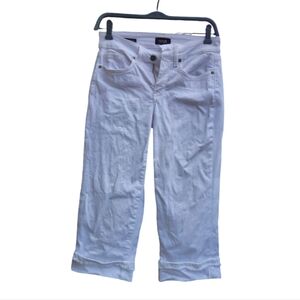 NYDJ Marilyn Straight White Crop Jeans | Size 0P | Lift Tuck Technology